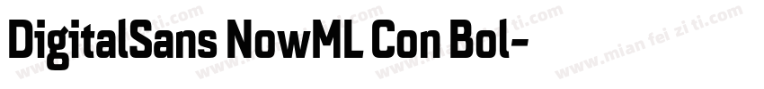 DigitalSans NowML Con Bol字体转换